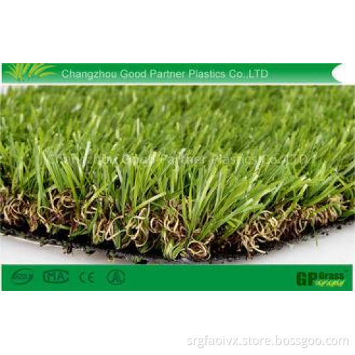 Soft 30mm Decoration Residential Artificial Turf Carpet 100